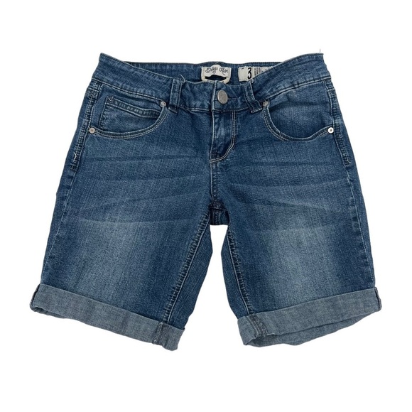 Diego Rein Cuffed Hem Bermuda Jean Shorts Size 3 Women’s - Picture 1 of 5